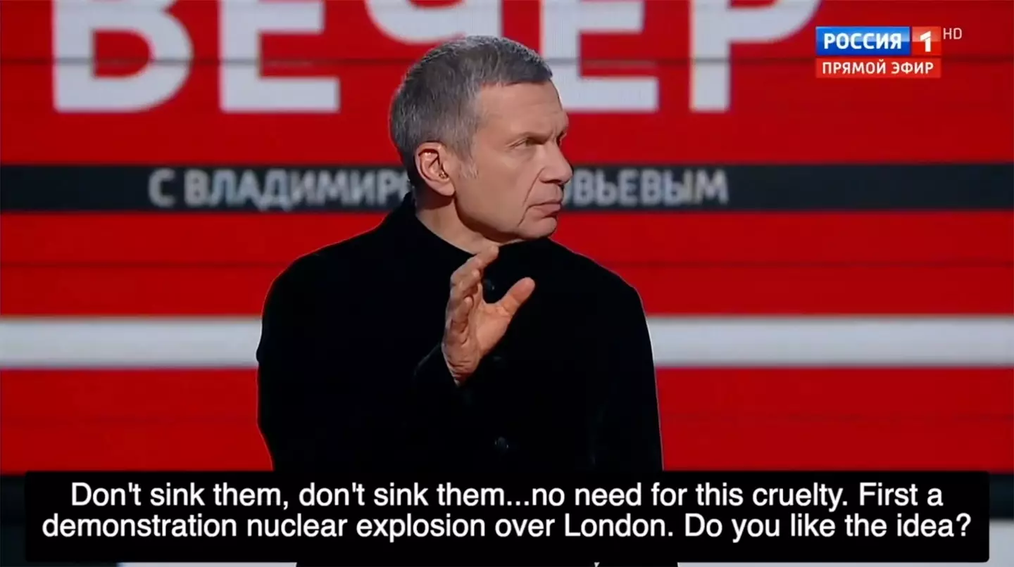 The debate appeared on a show hosted by Kremlin mouthpiece Vladimir Solovyov (East2West)