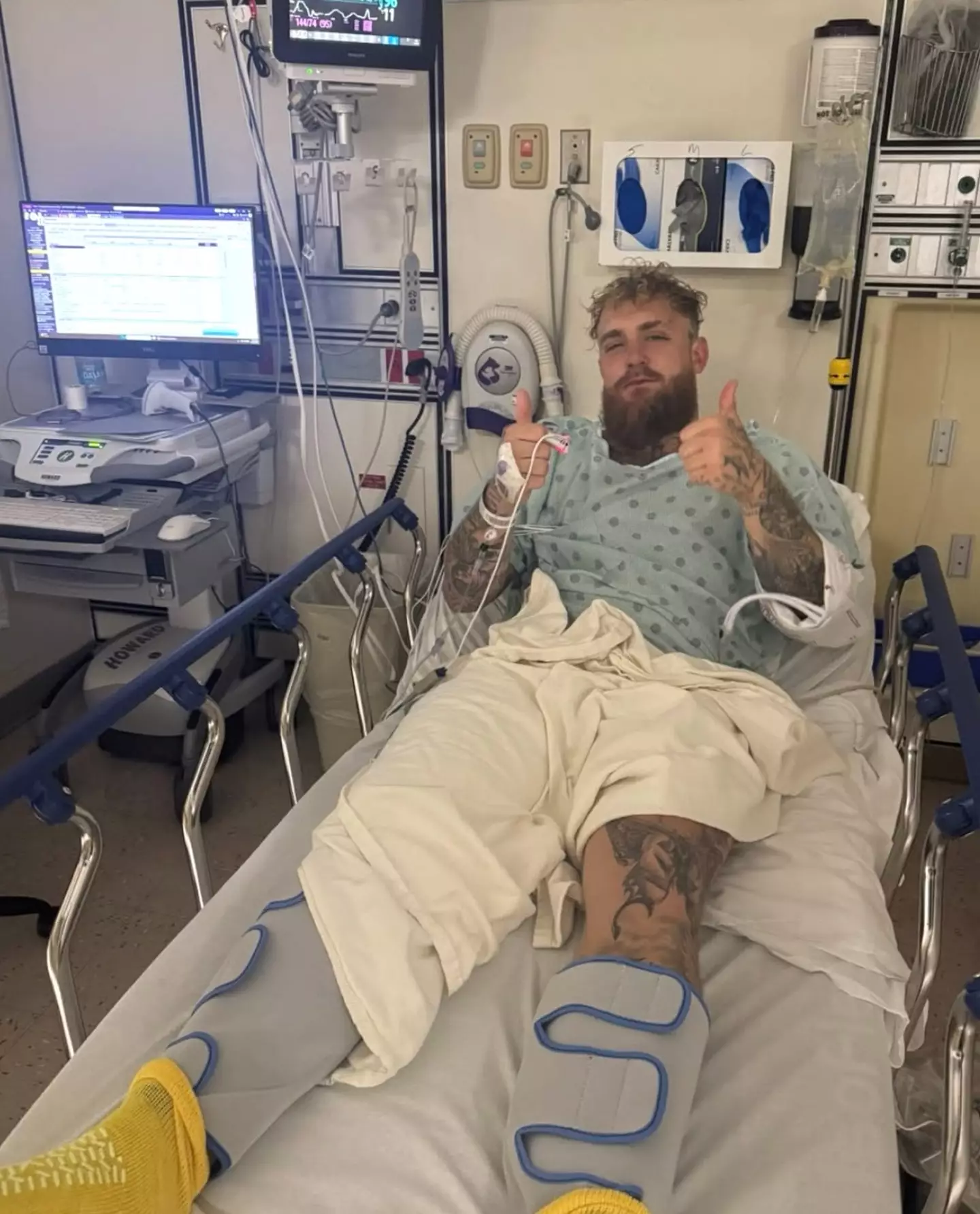 Jake Paul has provided a health update online (Instagram/@jakepaul)