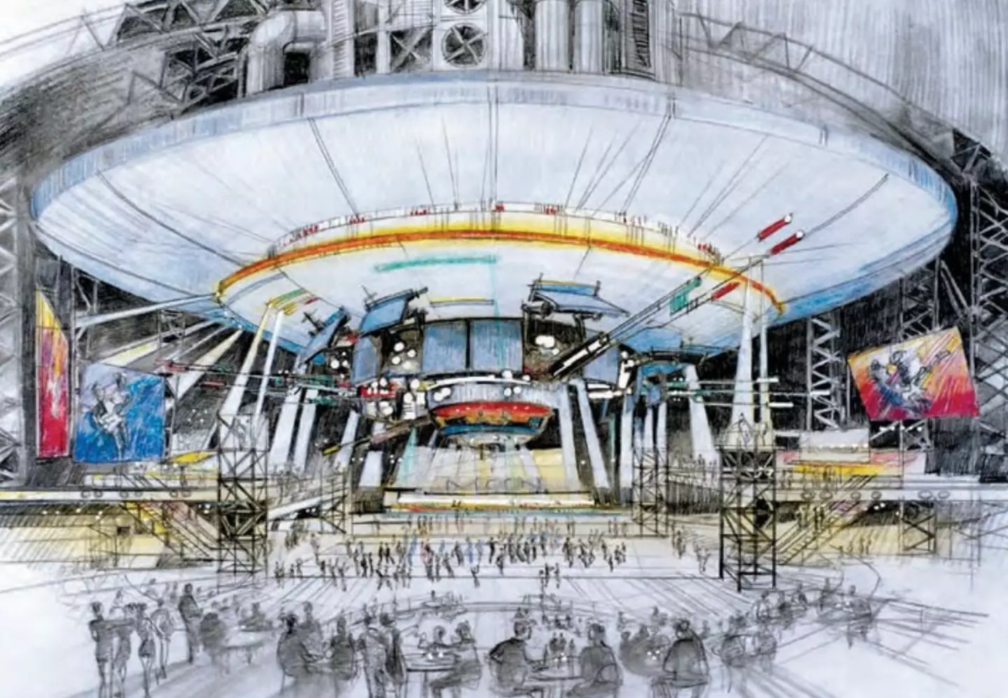 A drawing of the proposed nightclub at MOON.