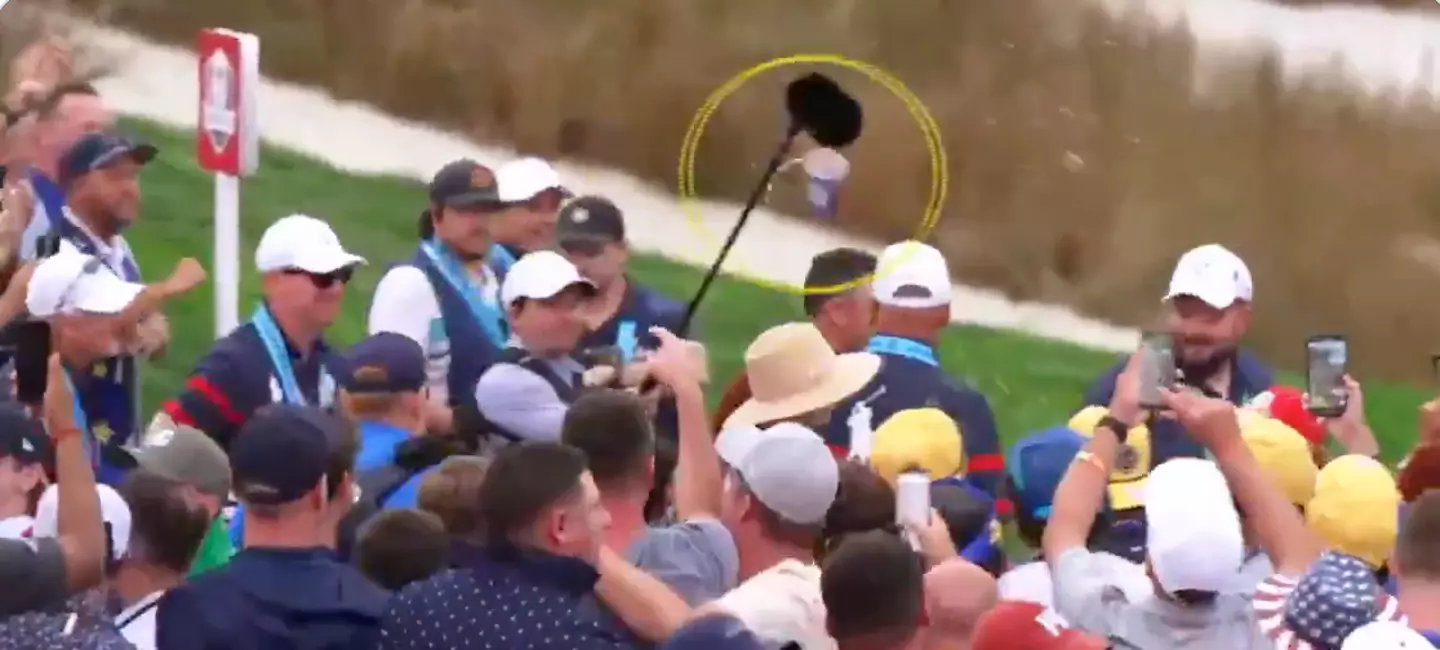 Rory McIlroy's wife Erica hit by beer can thrown by fan in shocking video