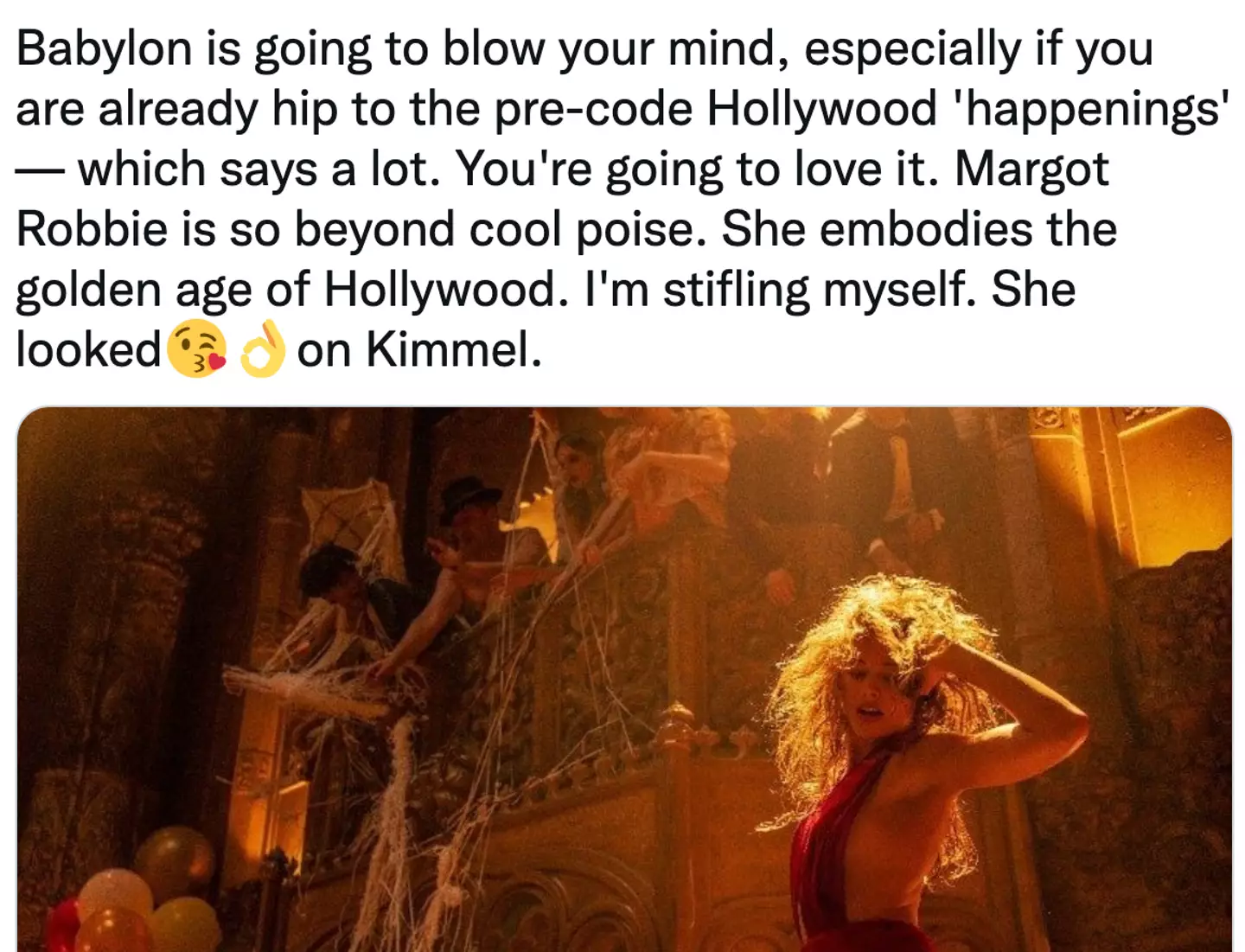 Fans have said Robbie deserves an Oscar for her performance.