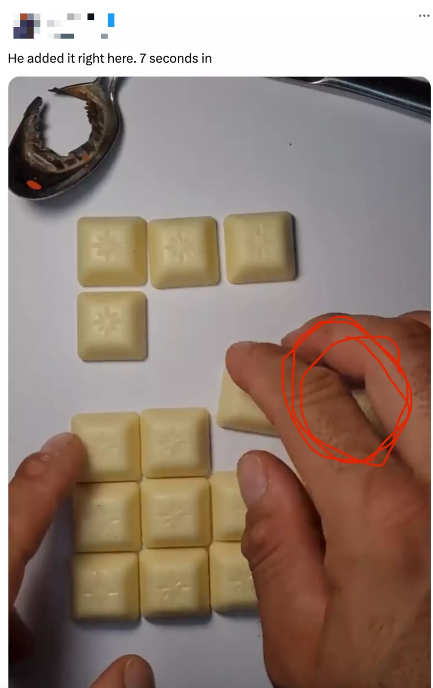Eagle-eyed social media users thought they spotted the moment the extra piece was added.