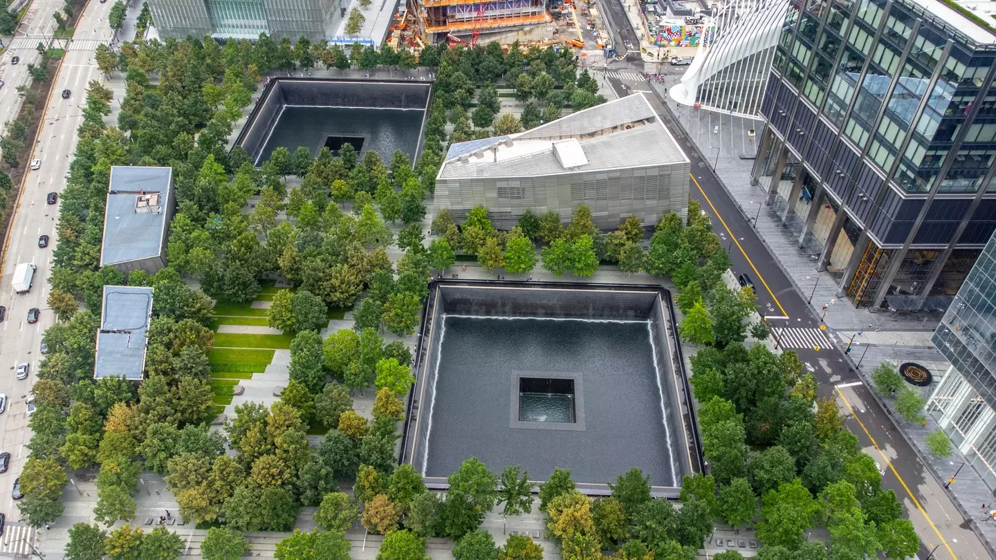 A memorial now lies on the former site of the Twin Towers.