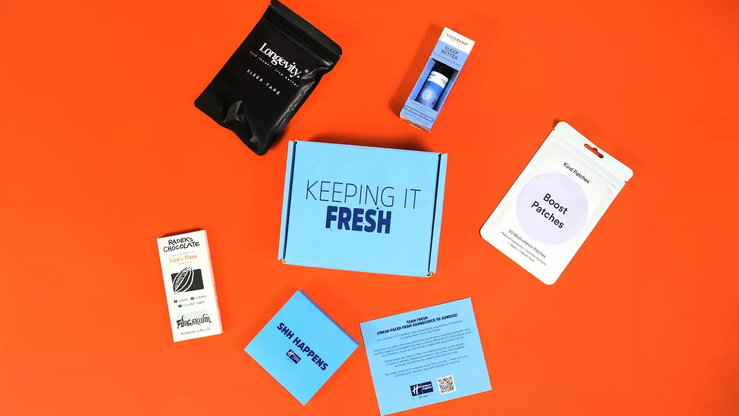 Holiday Inn Express launches gig care packages this summer - and they're iconic