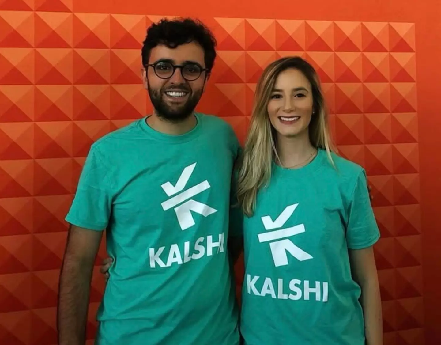Luana Lopes Lara, 29, pictured with Kalshi co-founder and close pal Tarek Mansour (Instagram/@luana_lopes_lara)