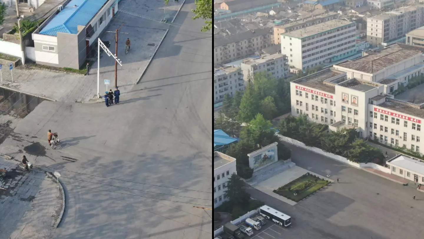 People have one major concern after man captures rare footage when flying drone over North Korea