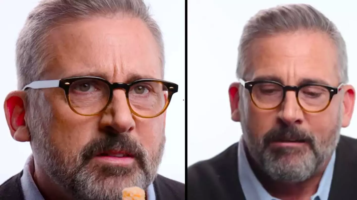 Steve Carell Has Hilarious Reaction After Eating Pork Scratchings For The First Time