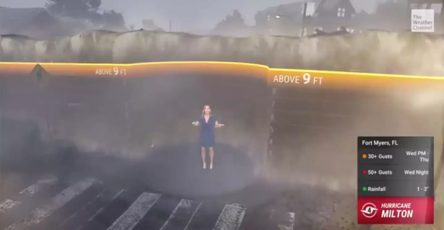 This is what nine feet of floodwater looks like (Weather Channel)