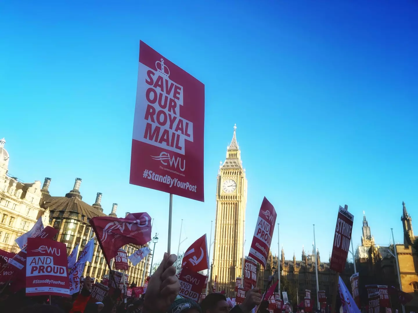 Postal workers want a pay rise that accounts for the rising cost of living.