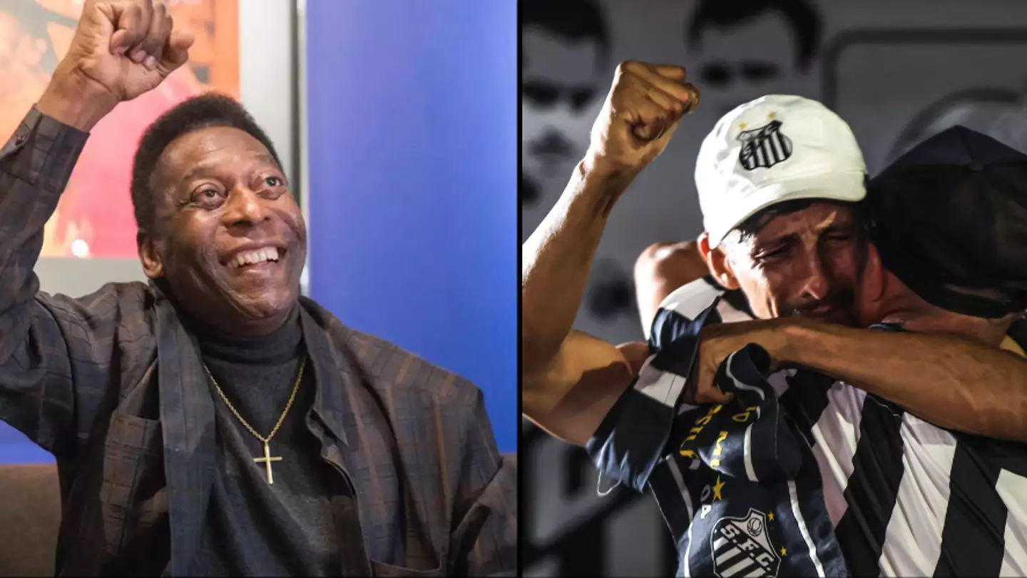 Pelé fans sob outside Santos' stadium as they mourn death of football legend