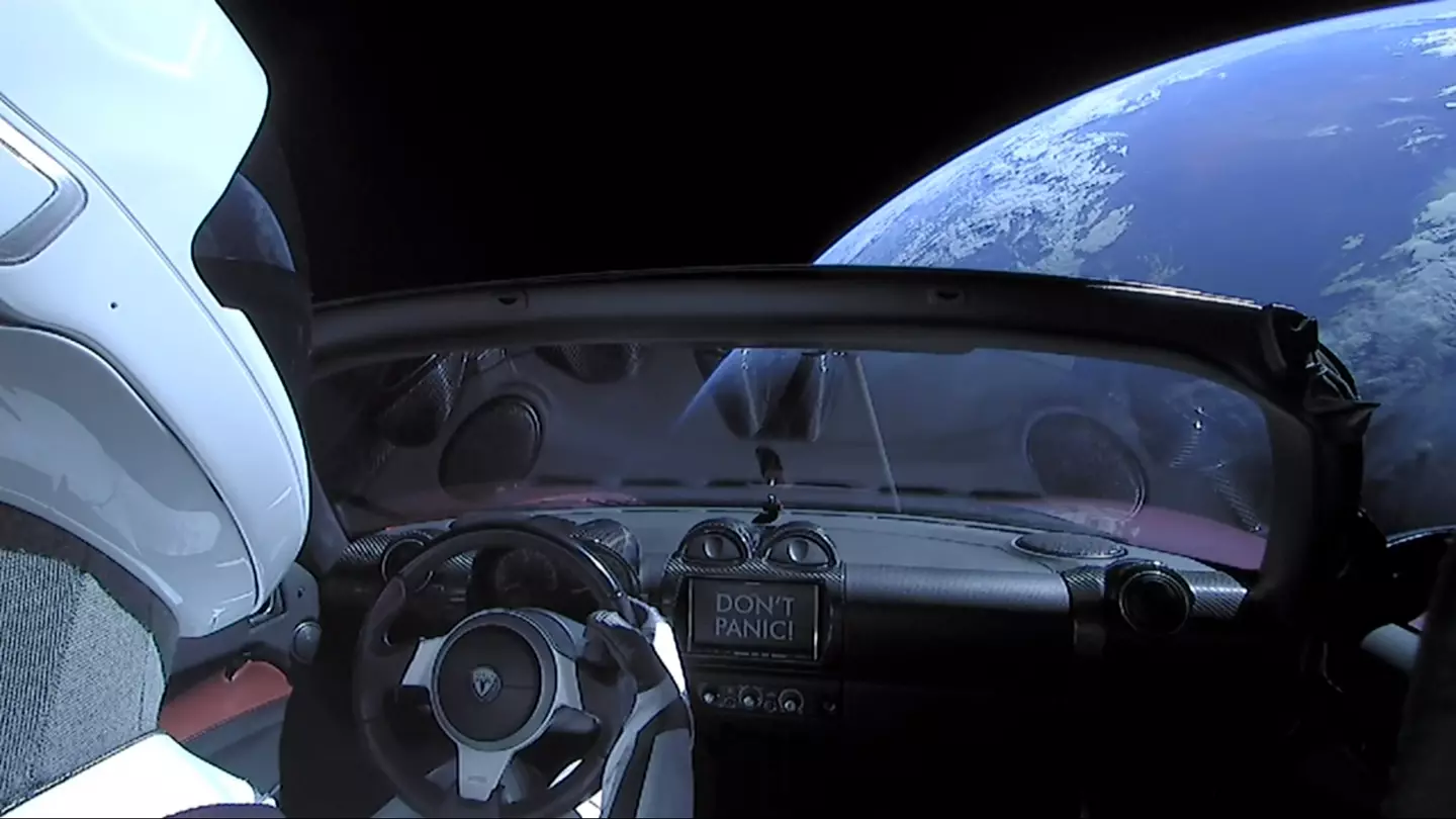 Quite the view from the driver's seat (SpaceX via Getty Images)
