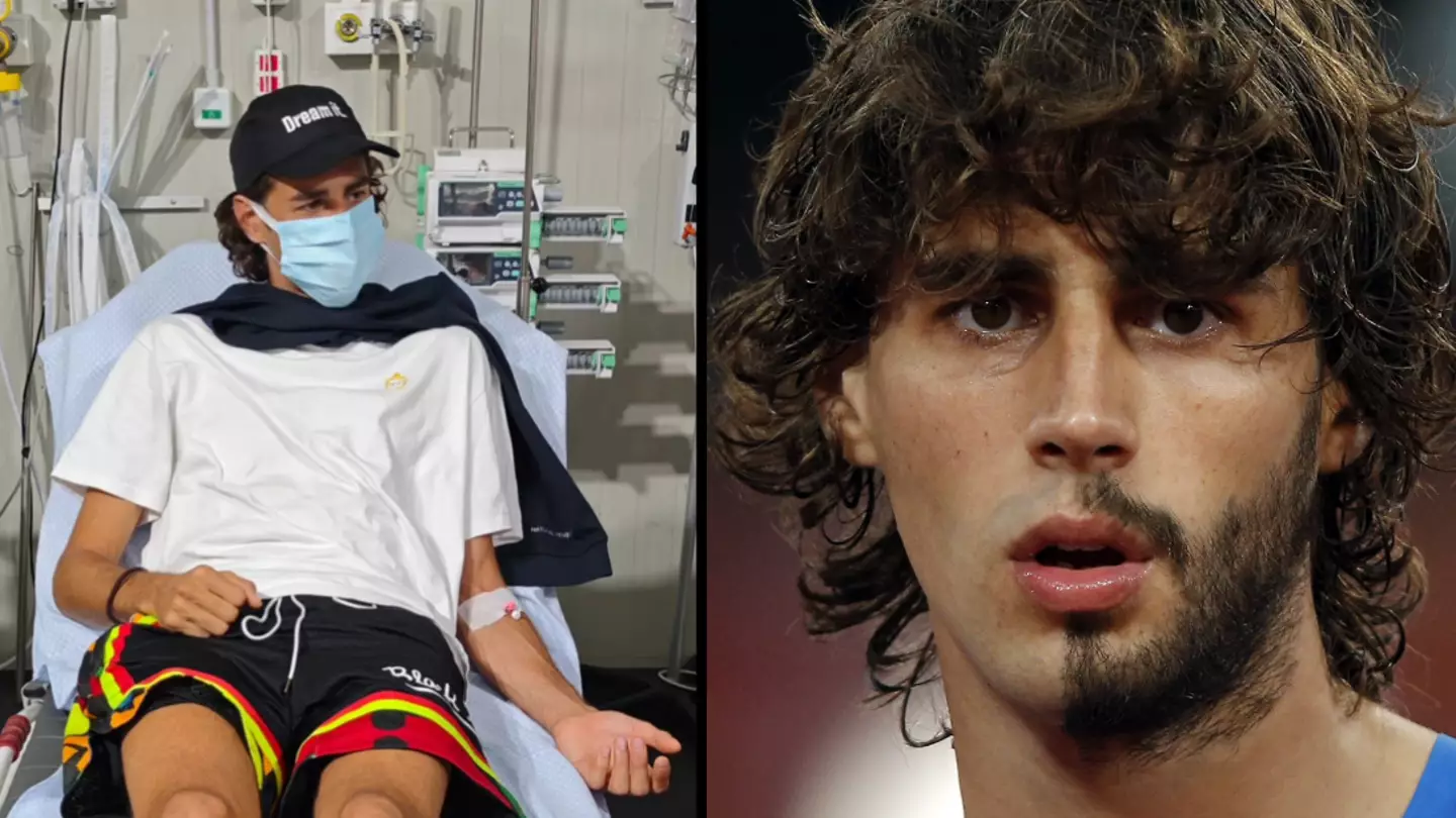 Olympian famous for having half a beard rushed to hospital as he issues update
