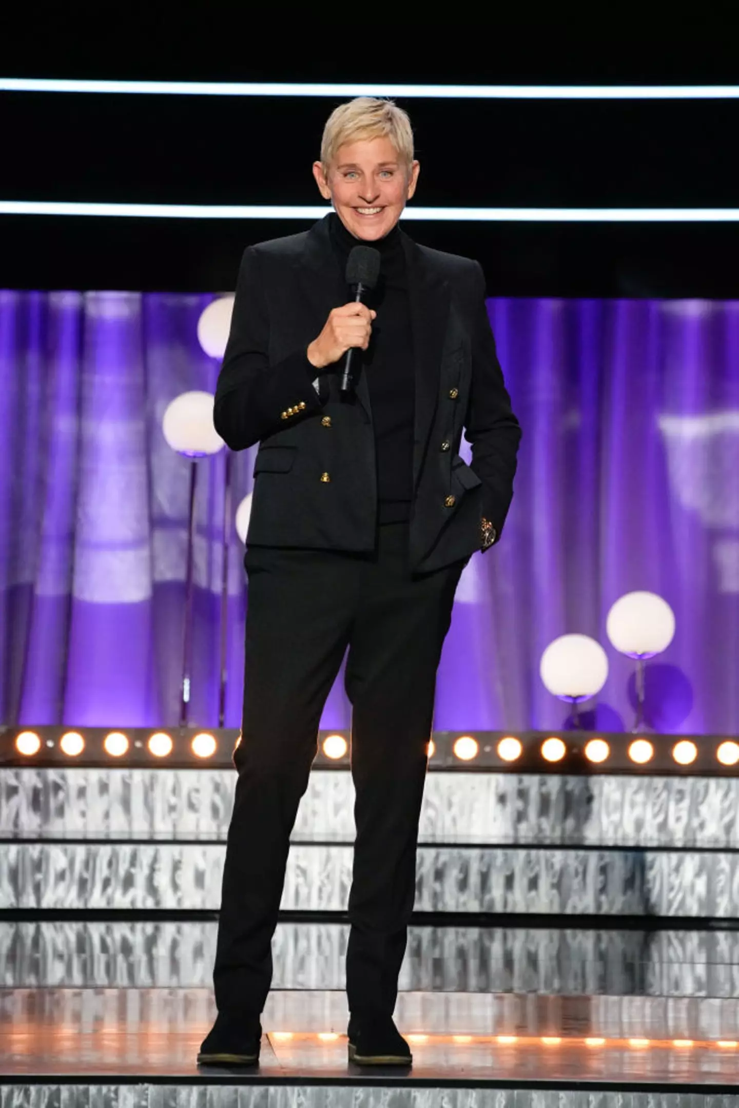 Ellen DeGeneres says she and her wife are 'staying' in the UK (Casey Durkin/NBC via Getty Images)