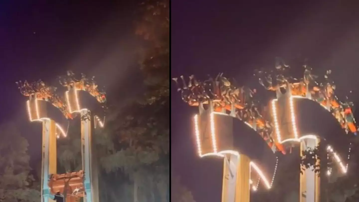 People left hanging upside down 'for 30 minutes' from rollercoaster after it broke down