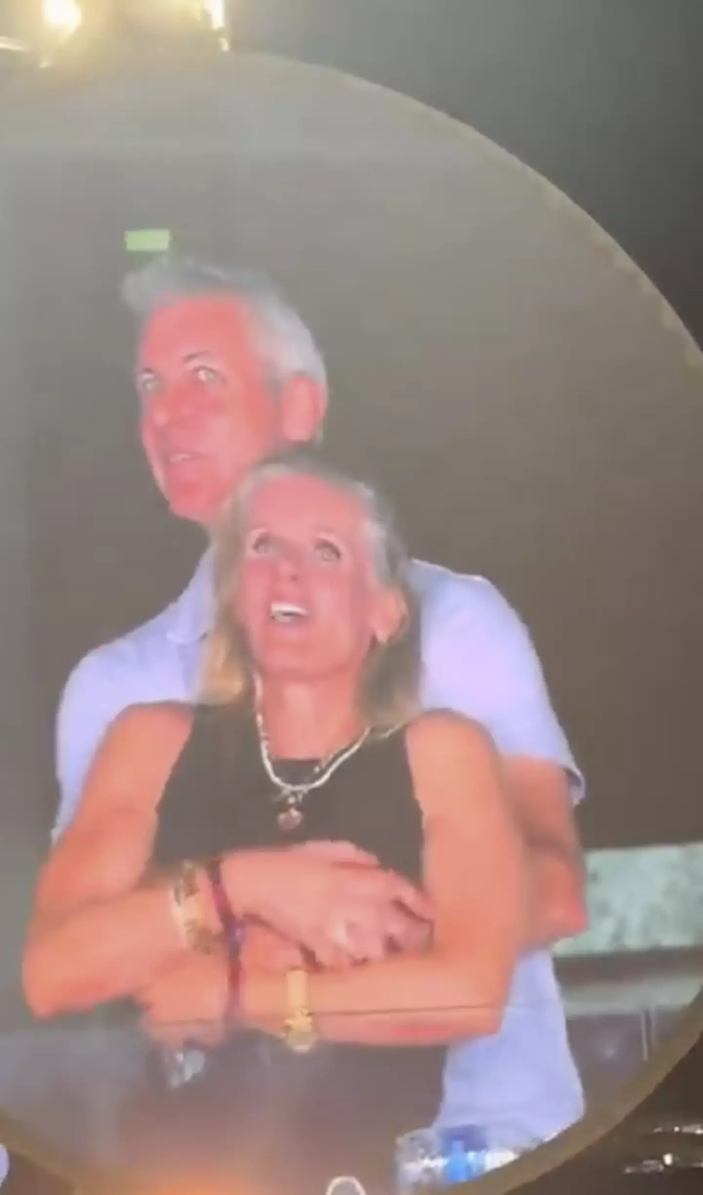 The colleagues allegedly appeared onscreen at the Coldplay concert (TikTok)