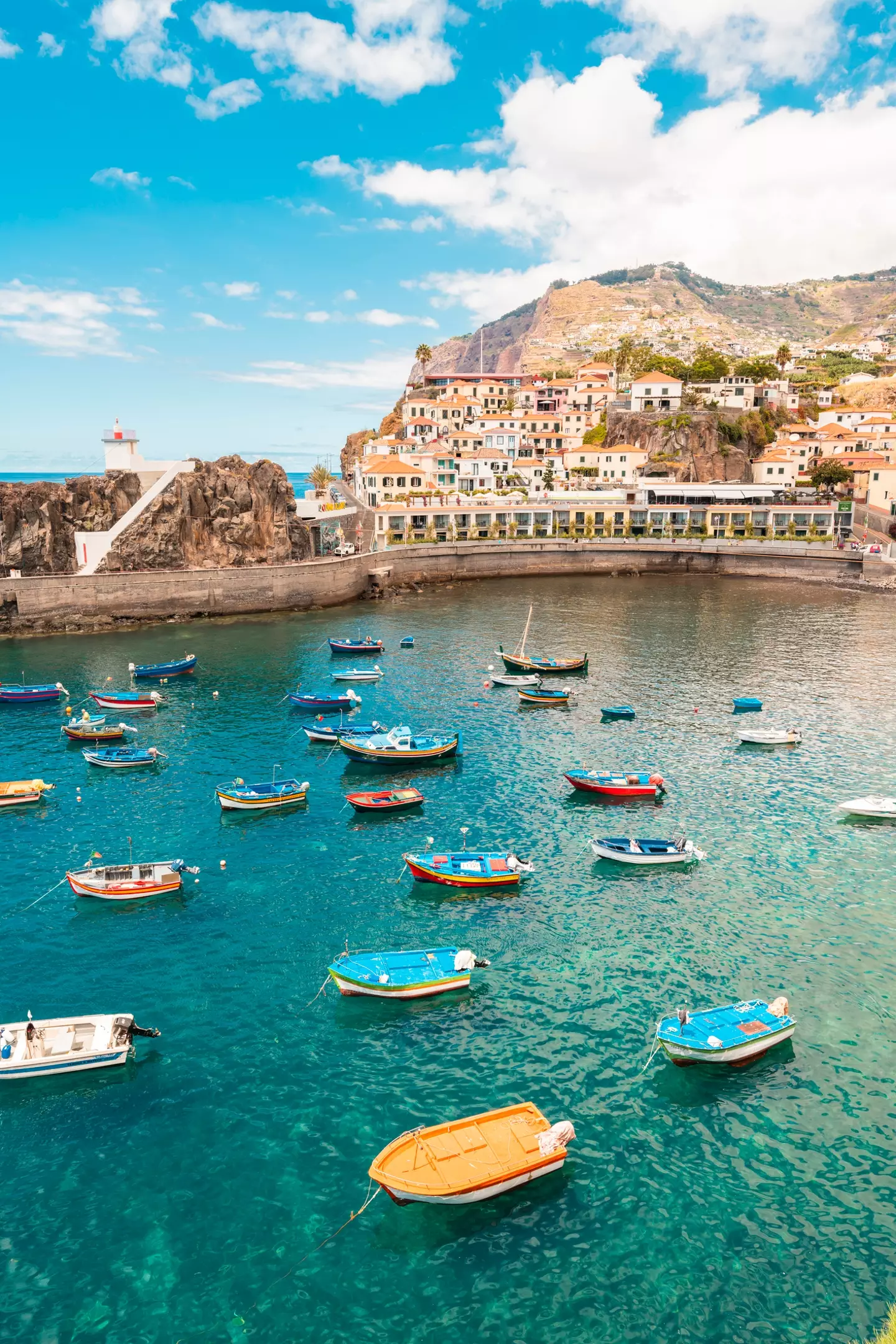 Moored boats in the harbour of Camara de Lobos, Madeira. (Getty Stock Images)