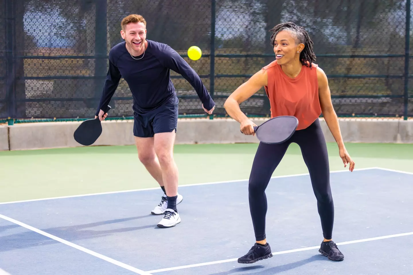 For reference, this is pickleball. You might want to try naming a different sport.