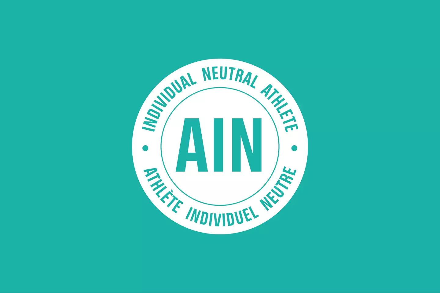 The AIN flag will be used to represent athletes from Russia and Belarus this month (IOC)