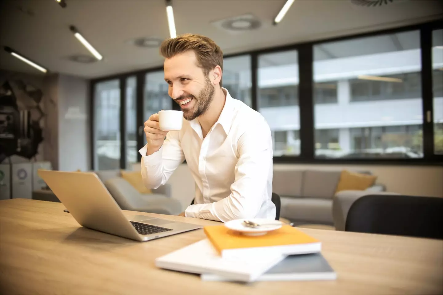 He’s smiling because he’s just got 14 days off but only had to use eight days annual leave.