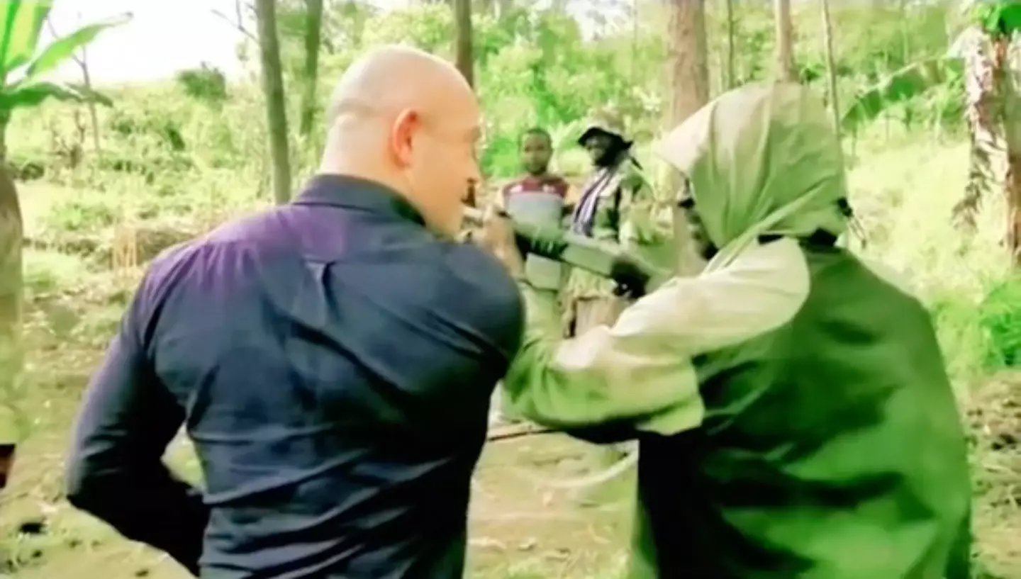 Kemp and the team were held at gunpoint.