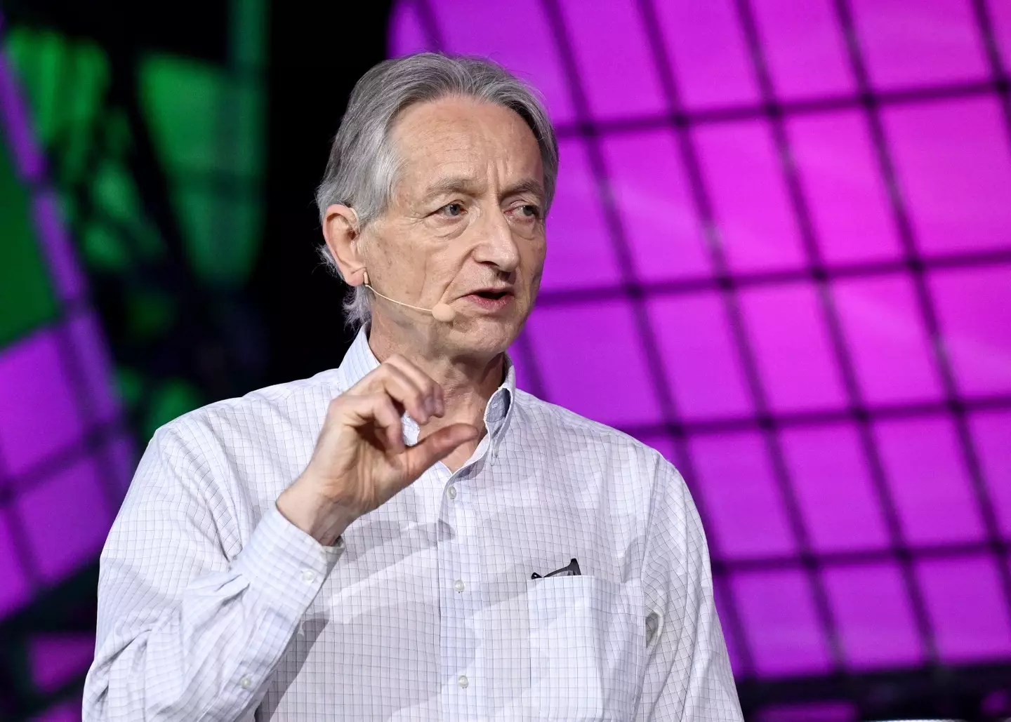 Geoffrey Hinton, known as the 'Godfather of AI', has issued a few warnings on AI's potential impact (Ramsey Cardy via Getty Images)