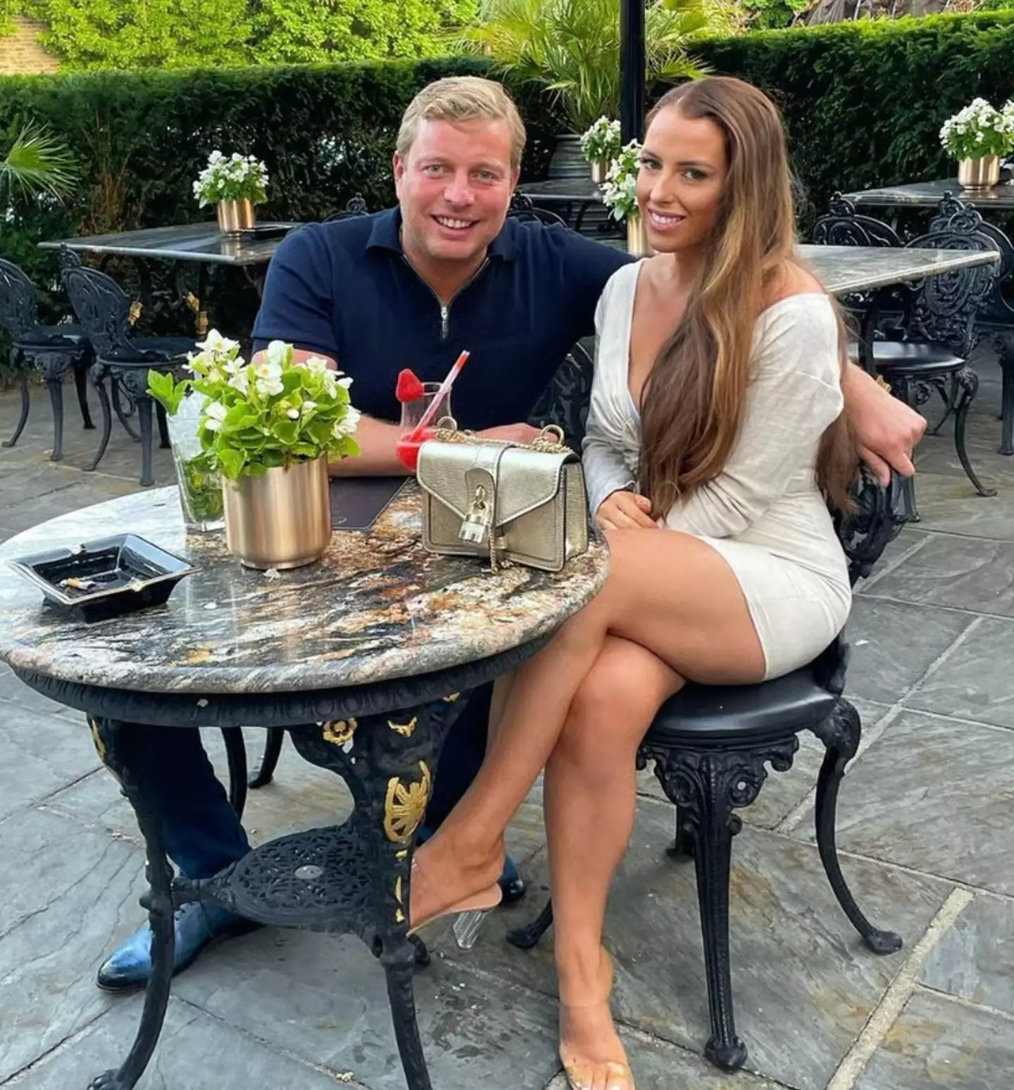 Skinner with his wife (Instagram/@iamtomskinner)