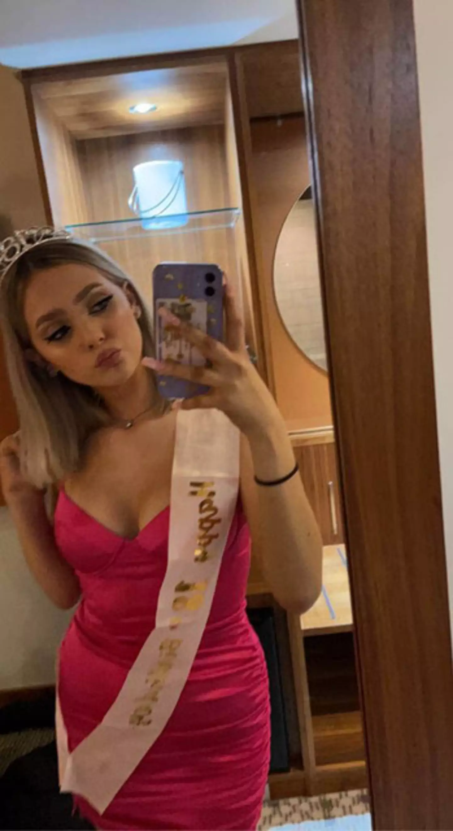 Emily Browne was out with her pals when she was assaulted.