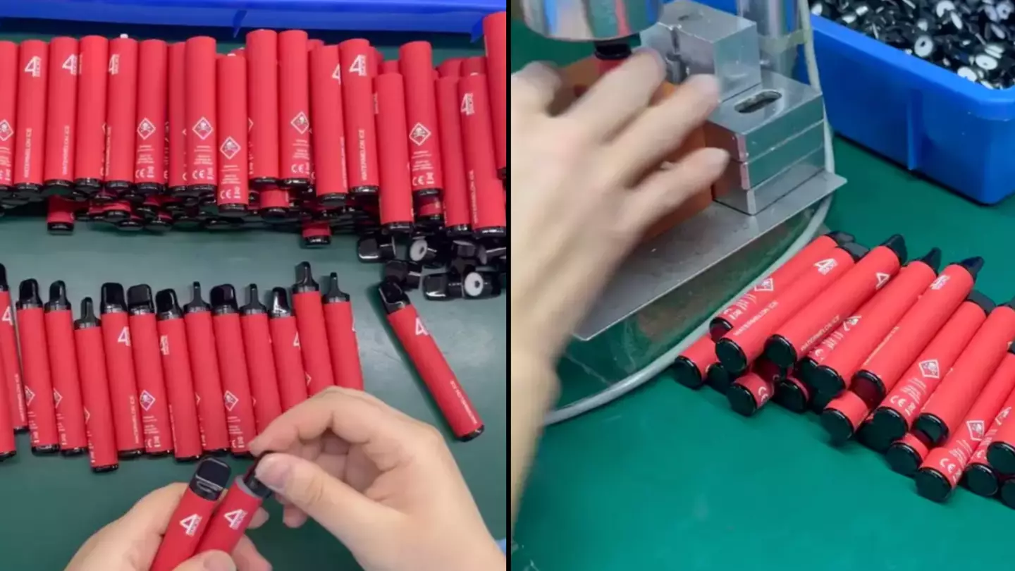 People vow to never buy disposable vapes again after seeing how they're made following ban