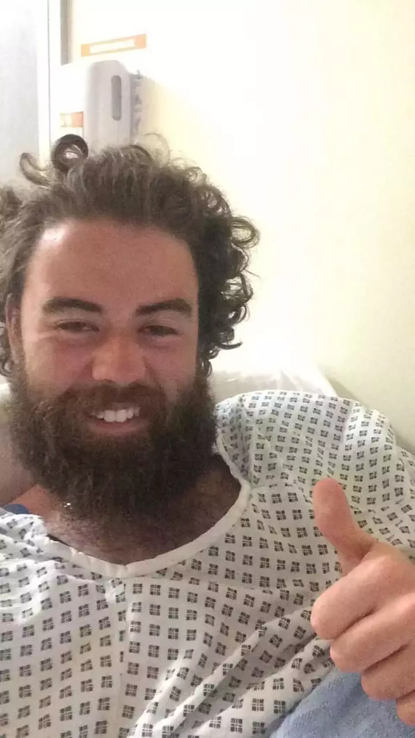 A couple of years ago he had to be rescued off the coast of Ireland.