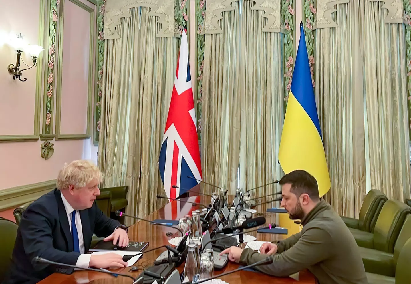 Zelenskyy described the PM as "brave" following a visit to Kyiv.