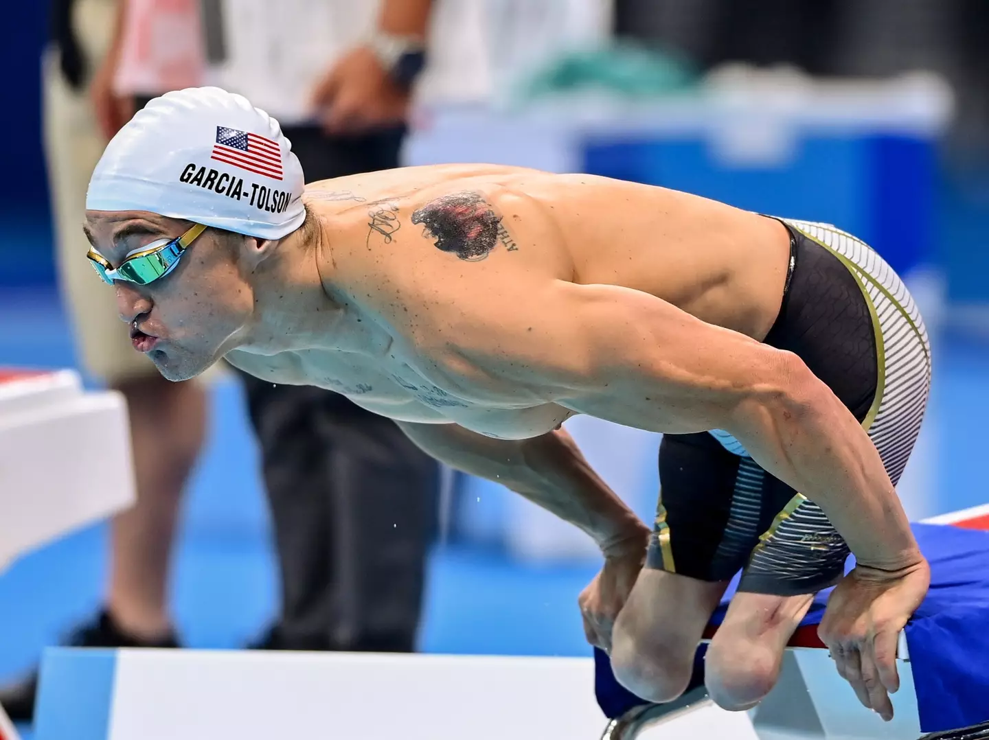 In the past Paralympic athletes have had to cover up their tattoos, including with the generous application of marker pen. (Sam Barnes/Sportsfile via Getty Images)