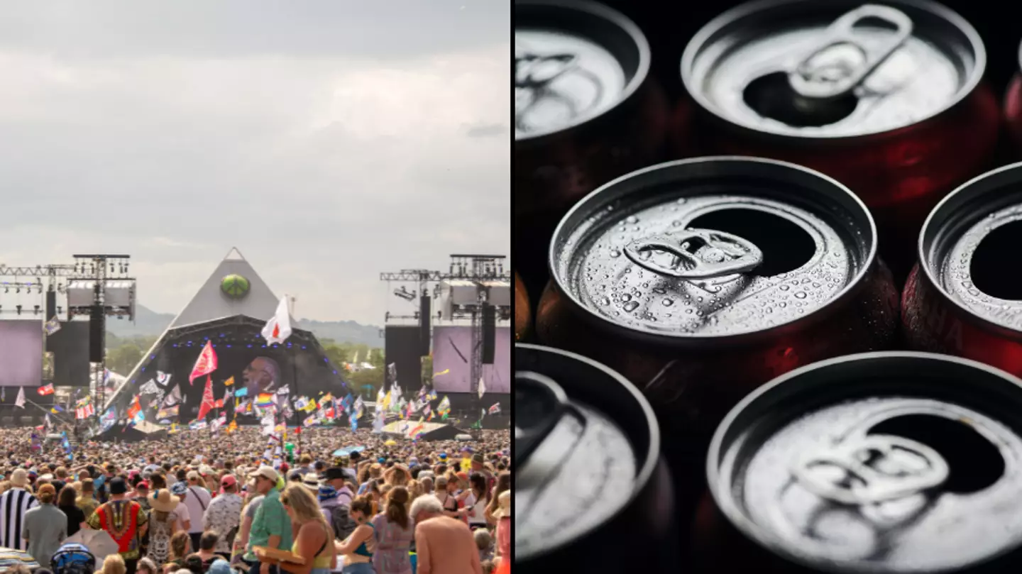 People can't believe how much a can of water costs at Glastonbury as food and drink prices spark debate