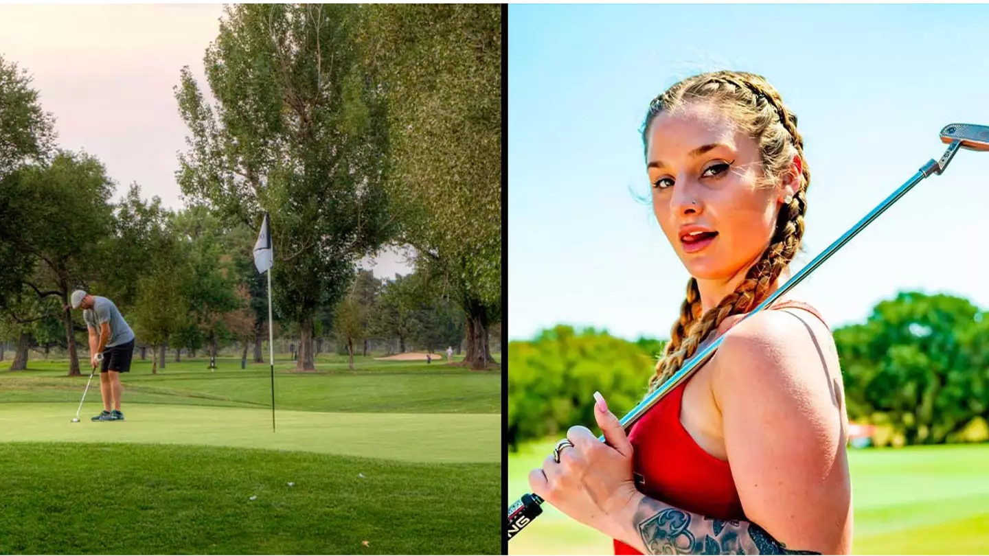 High school golf team forced to cancel practice after encountering strip club's tournament on course