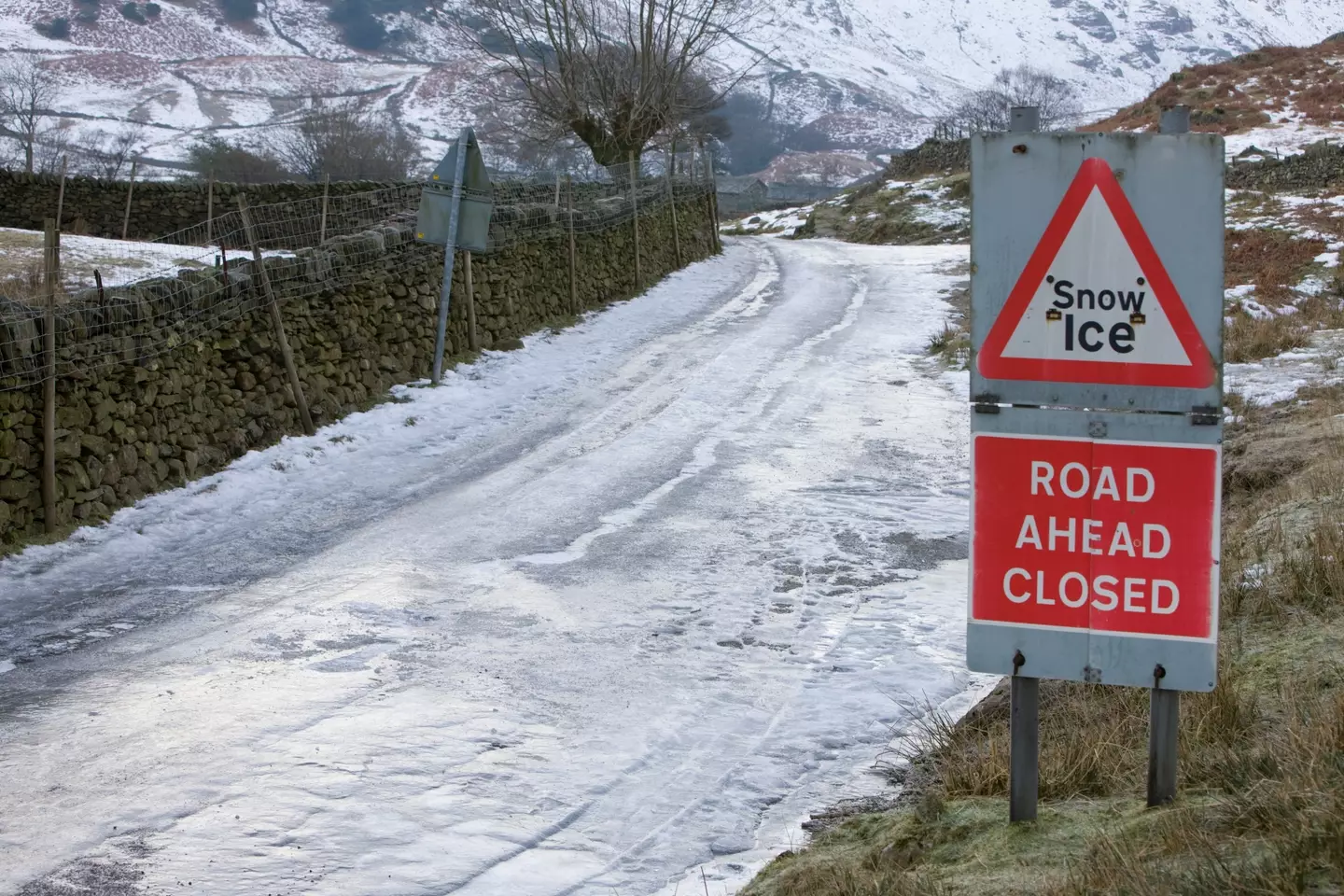 Stick to main roads that are more likely to have been gritted, and don't drive unless you have to.