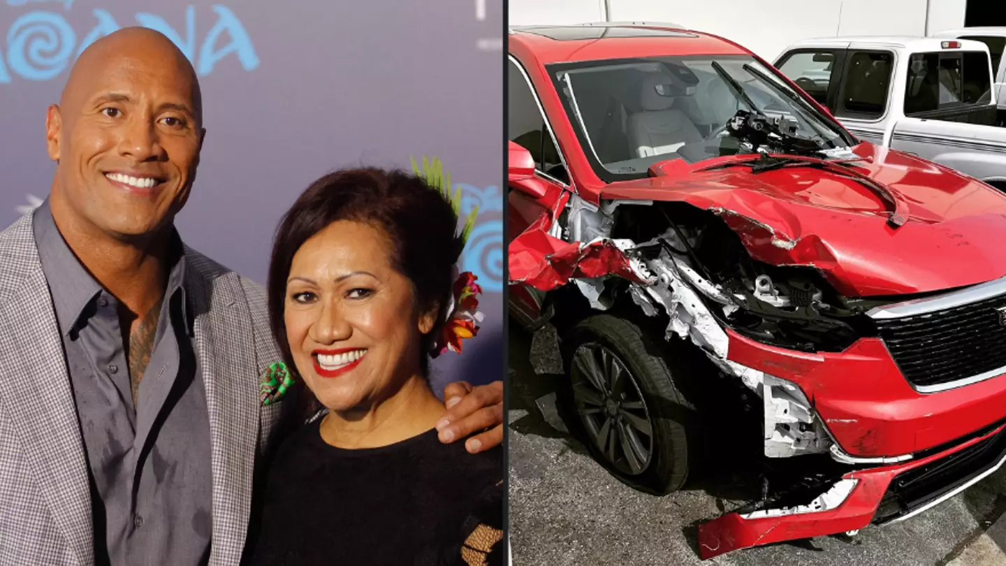 Dwayne Johnson says his mum has been involved in a horror car accident