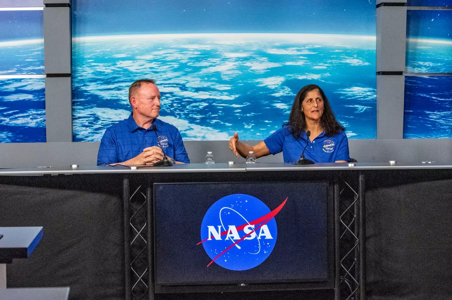 Barry Wilmore and Sunita Williams are overdue to return to Earth. (Kirk Sides/Houston Chronicle via Getty Images)
