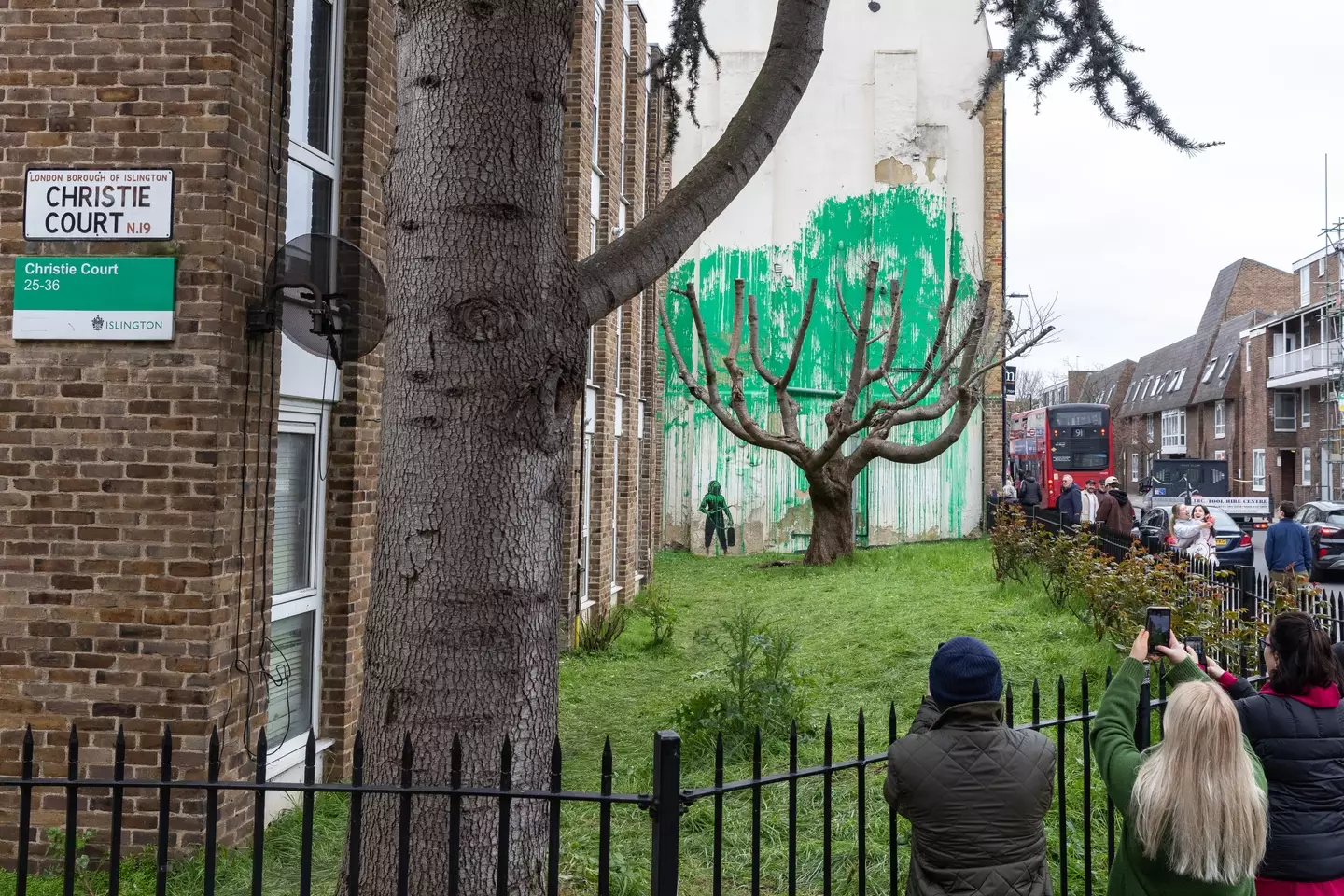 The recent Banksy mural in Finsbury Park.