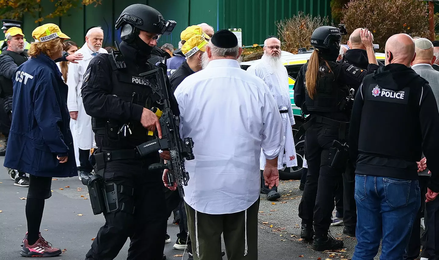 The Rabbi said he could hear Jihad Al-Shamie shouting 'I'm gonna get you' to the people inside (PAUL CURRIE/AFP via Getty Images)