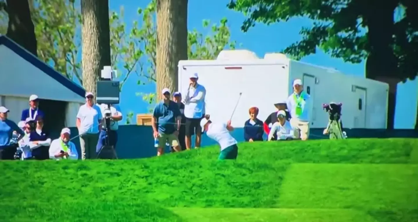 Some viewers say it was a 'million to one' shot. (X/@Daniel_Rapaport)