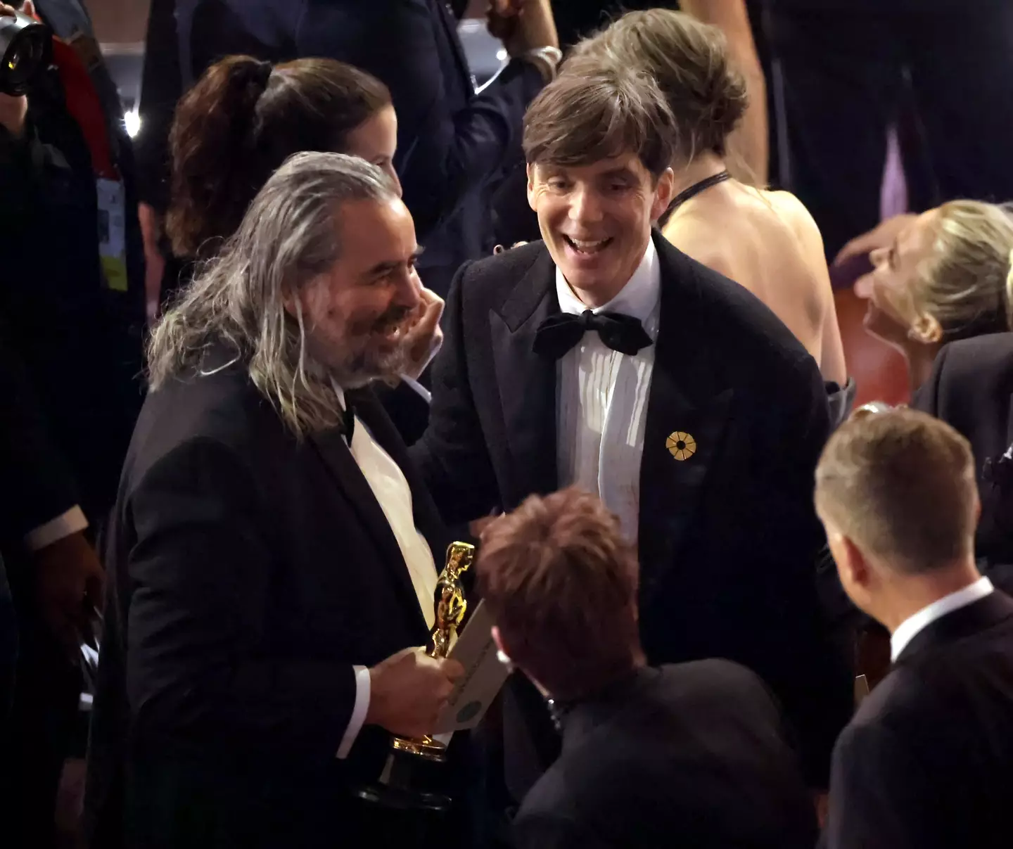 Hoyte van Hoytema and Cillian Murph at the Oscars.