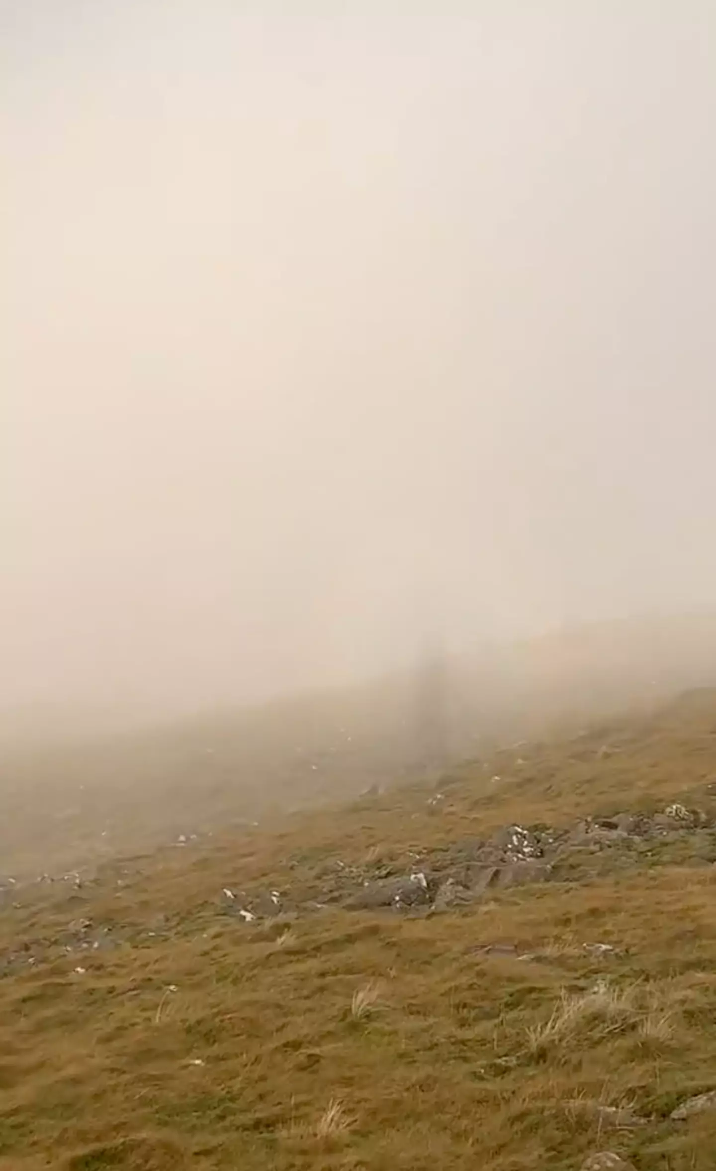 A hiker was met with a spooky site in the Lake District.