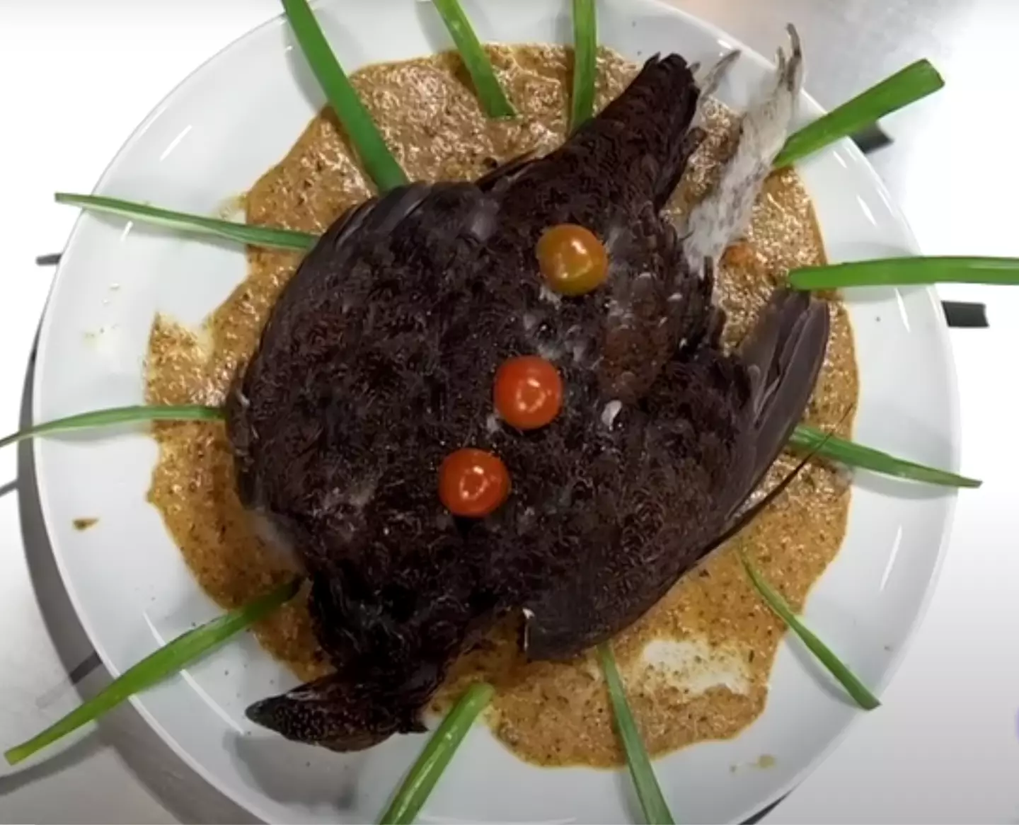 The dish caused a stir. (Masterchef Espana / YouTube)