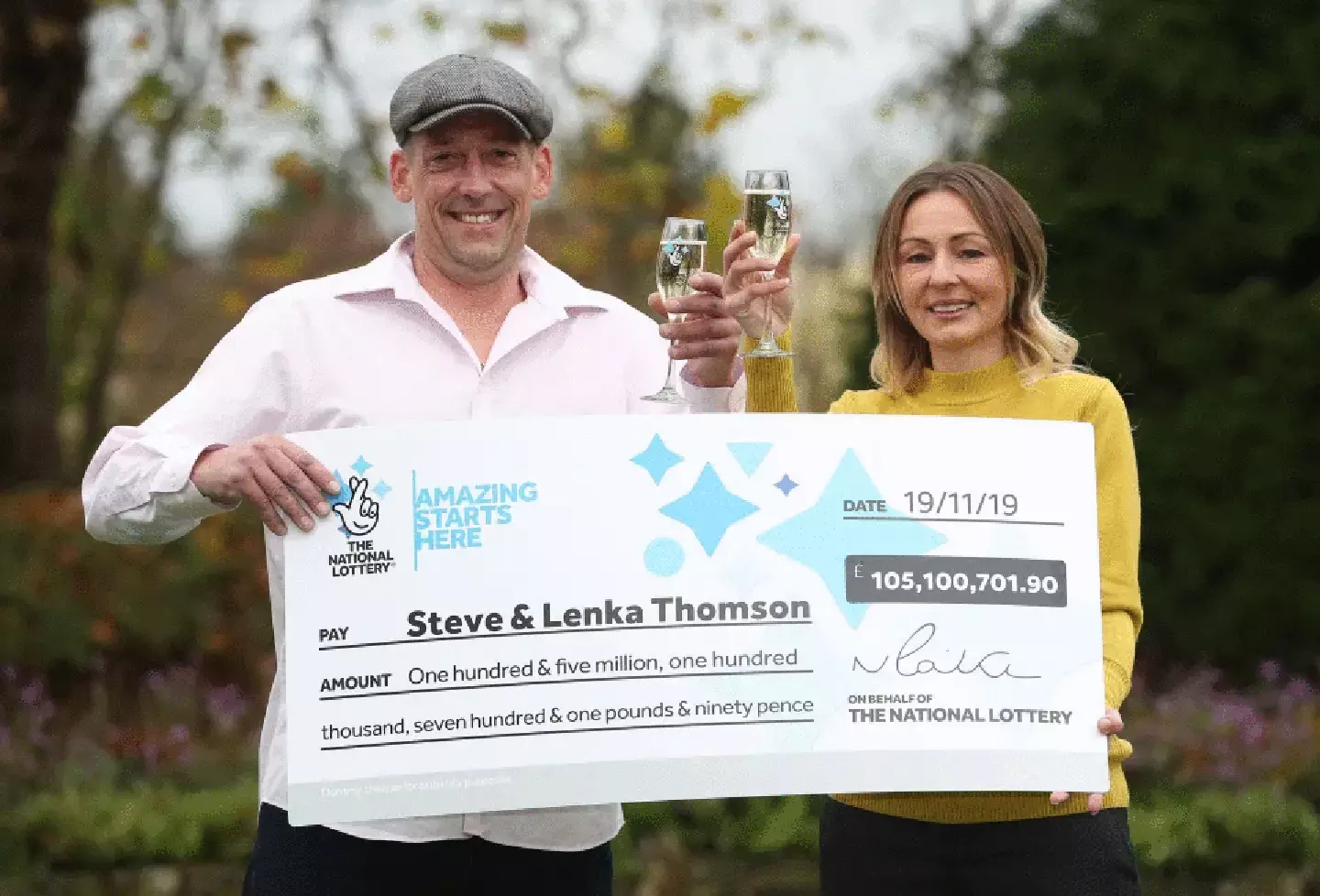 The builder won an incredible prize after entering the EuroMillions in 2019.