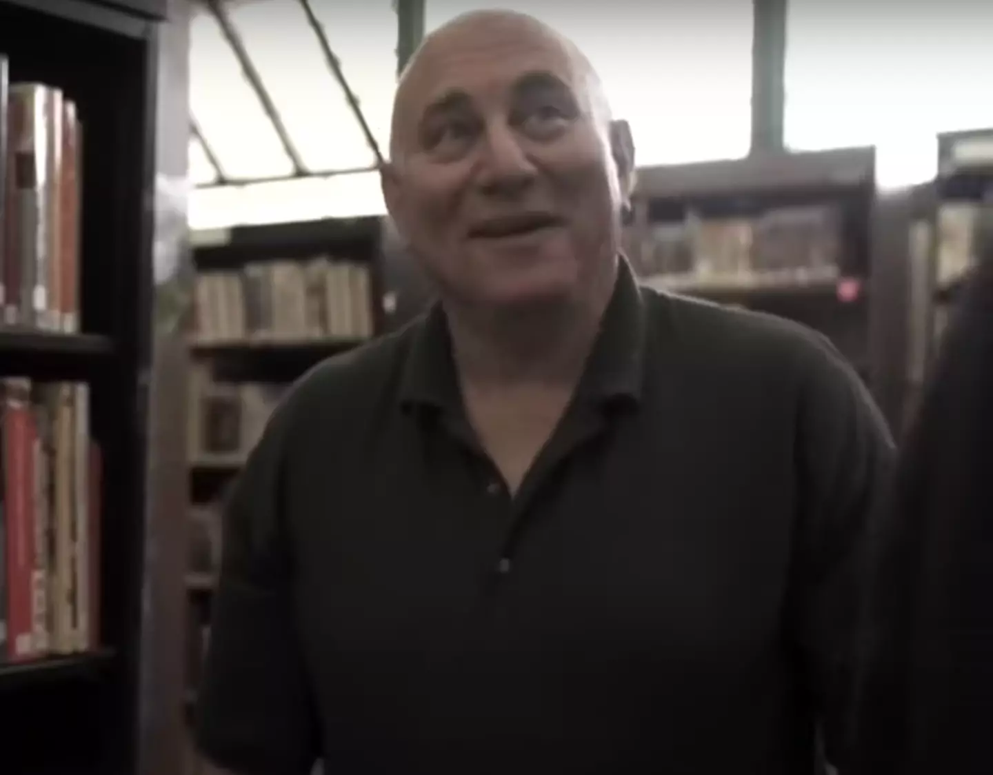 Berkowitz now works as a clerk in the prison library and says he is a 'born-again Christian' (CBS News)