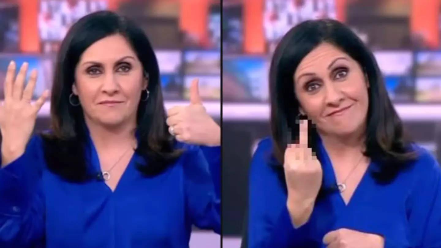 Viewers praise BBC presenter who gave middle finger live on air after seeing full clip of what happened