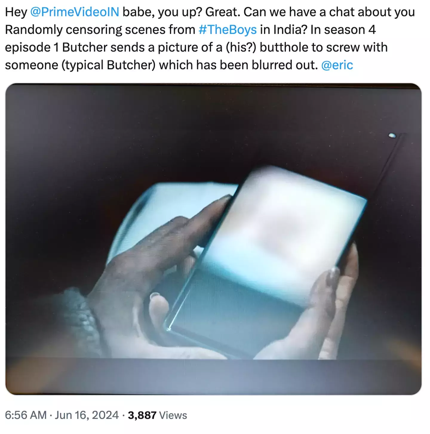 This is what The Boys fan saw in India (X)