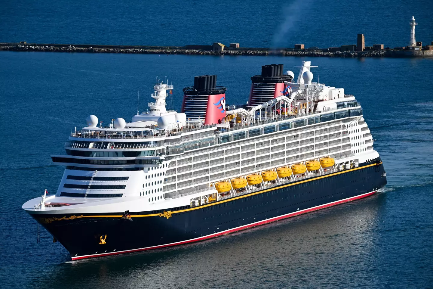 The little girl fell overboard the Disney Dream cruise ship at the weekend (Finnbarr Webster/Getty Images)
