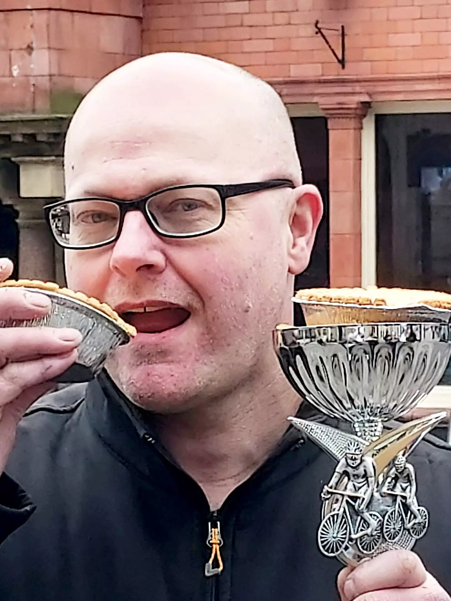 Barry is the three-time world pie-eating champion.