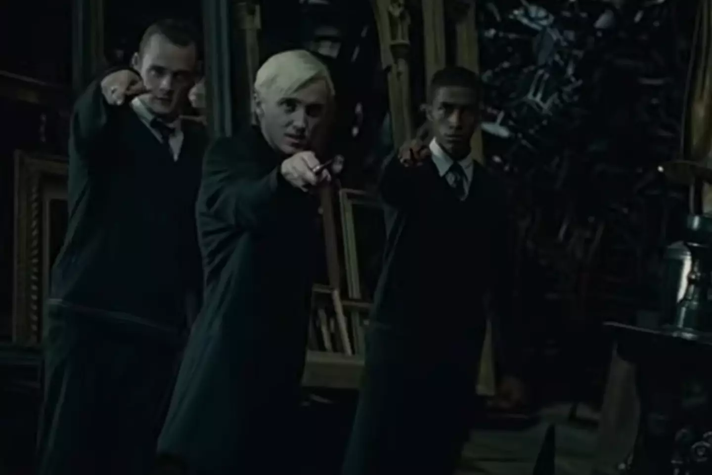 But when we next see them they're free and teaming up with Malfoy.