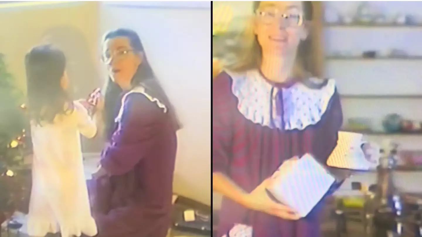 Christmas video of mum opening presents in the 80s goes viral for all the right reasons